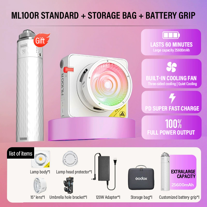 Photography Lighting App - Godox ML100Bi/ML100R Bi-Color LED Light 120W