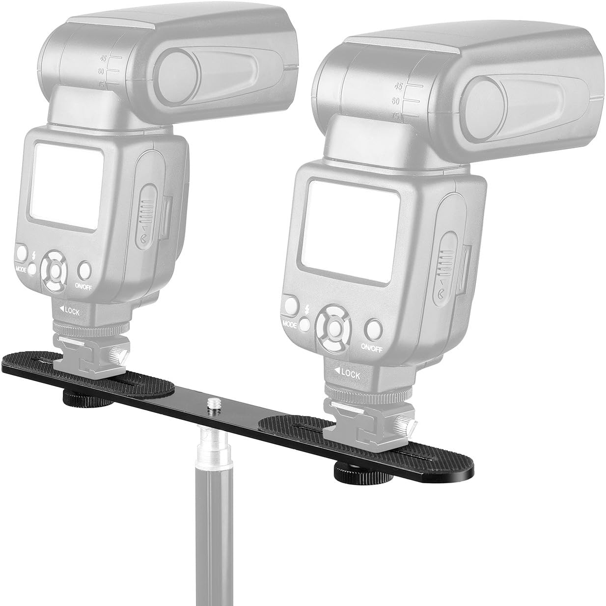 1/4'' Dual Flash Bracket Mount - Photography Video Lighting Kit With Adjustable Tripod Stand 评论和价格
