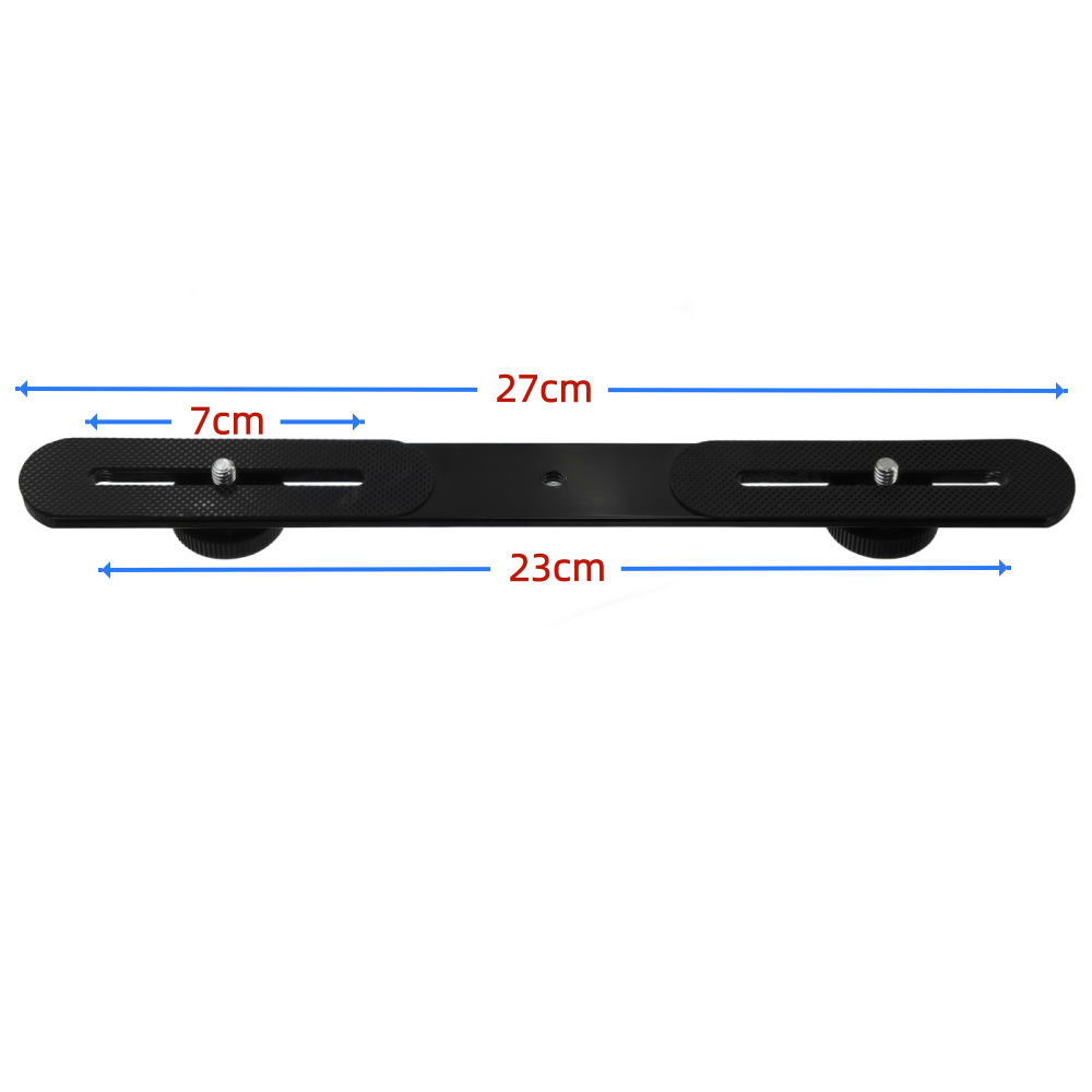 1/4'' Dual Flash Bracket Mount - Photography Video Lighting Kit With Adjustable Tripod Stand 评论和价格