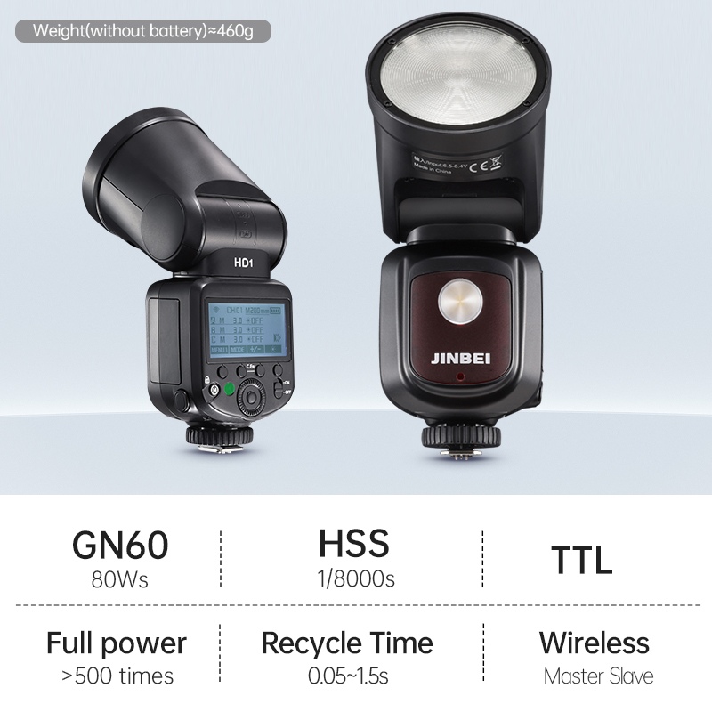 JINBEI HD-1Round-head HSS Spee - Photography Lighting 评论和价格