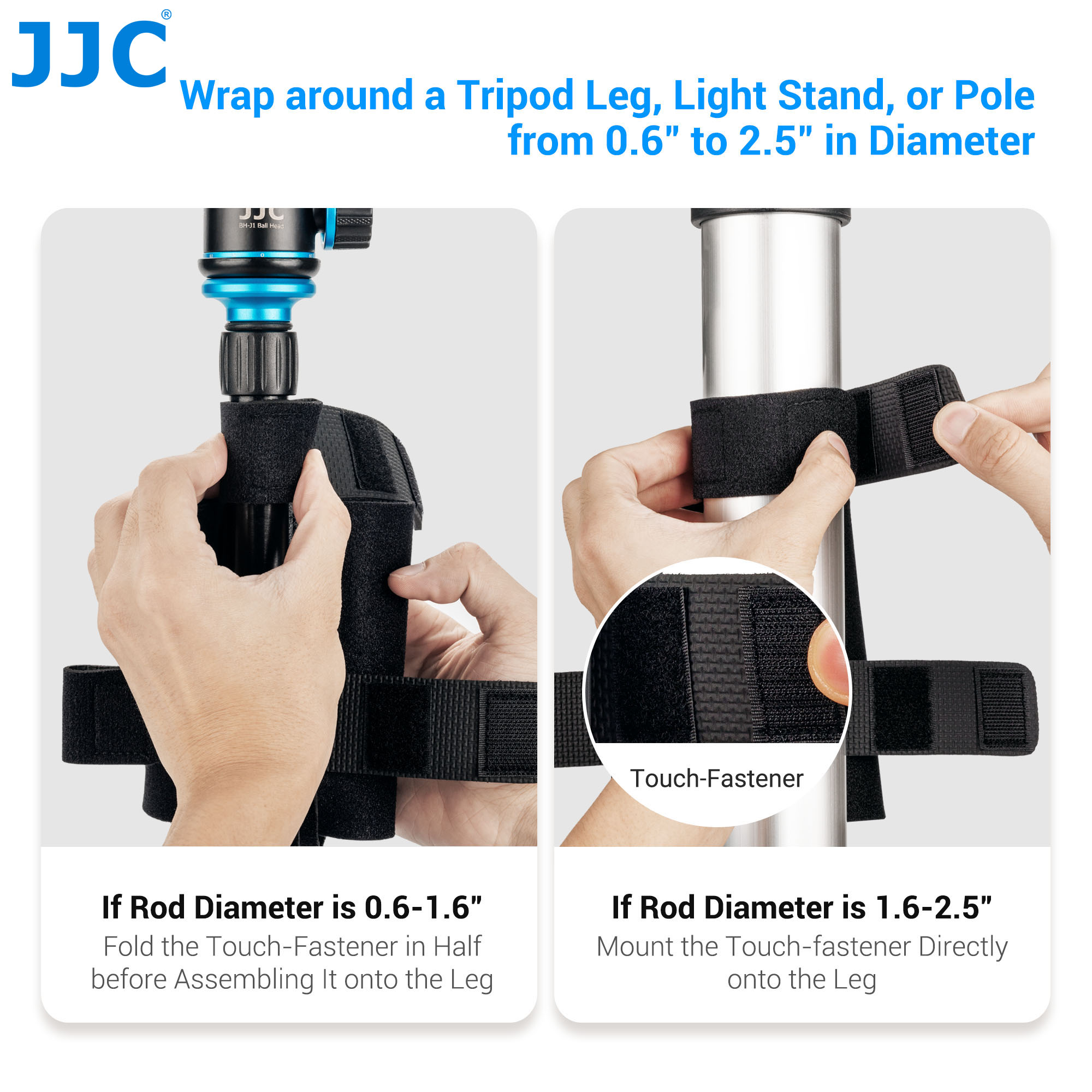 JJC Equipment Mounting Strap C - Photography Video Lighting Kit With Adjustable Tripod Stand 评论和价格