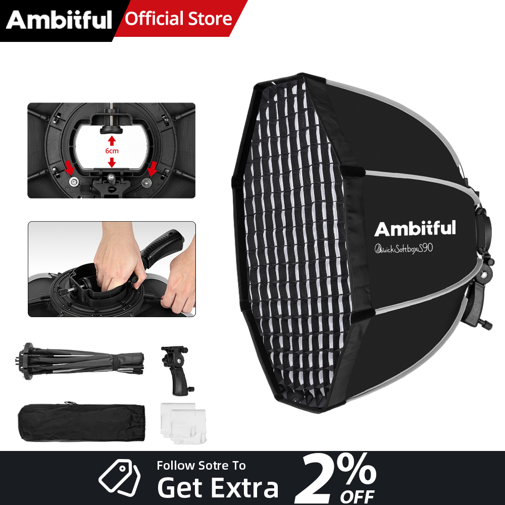 AMBITFUL 90cm Quickly Release  - Photography Lighting Grid 评论和价格