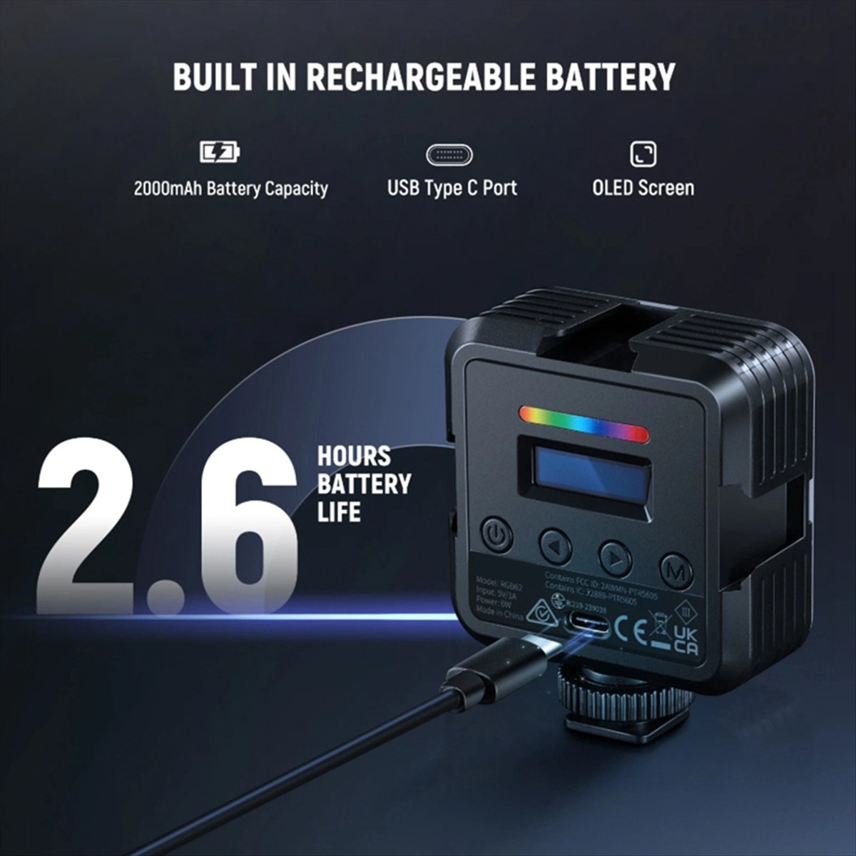 Top Magnetic RGB Video Light w - Photography Lighting App 评论和价格