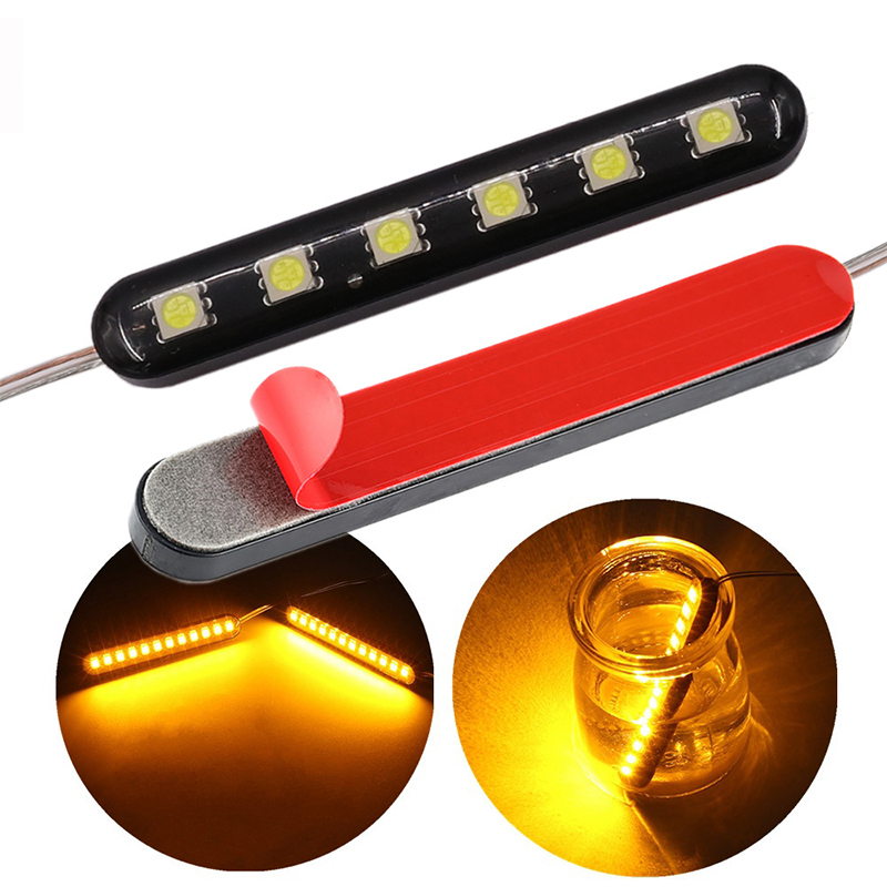 1/2Pcs 6 LED 12V Strobe Light  - Photography Lighting Grid 评论和价格