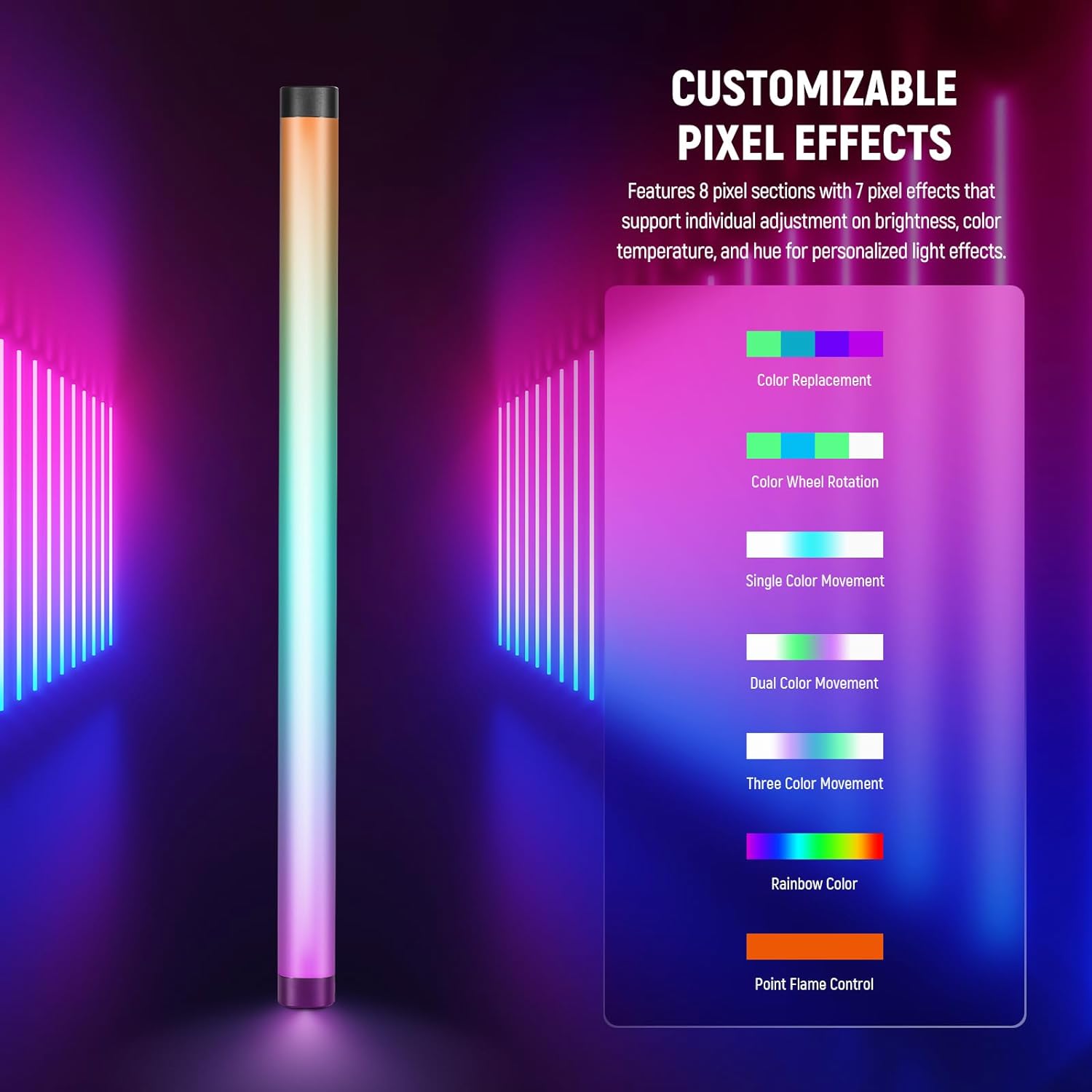 NEEWER TL60 RGB Tube Light, Fu - Photography Lighting App 评论和价格