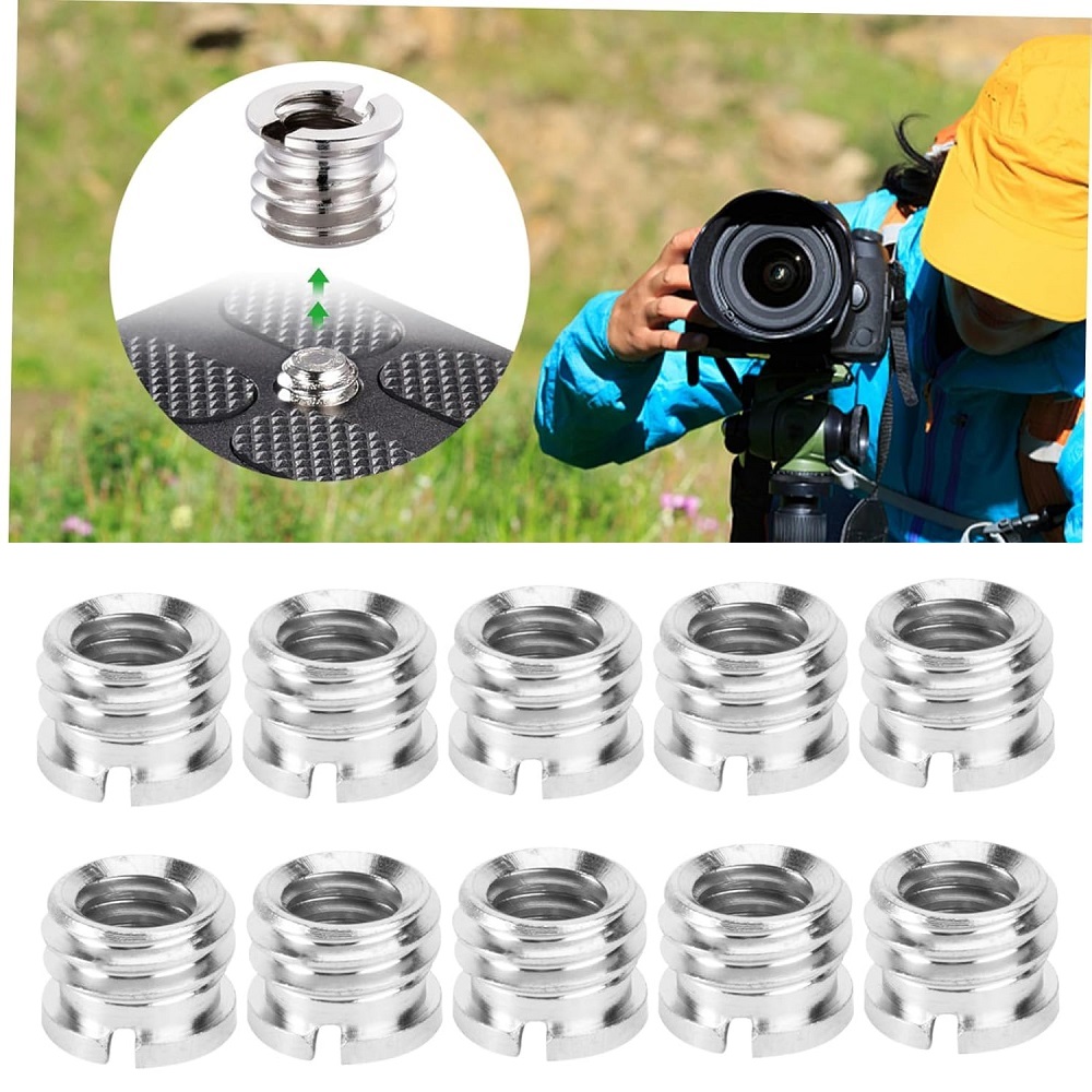 10PCS ﻿ Universal Camera Adapt - Photography Video Lighting Kit With Adjustable Tripod Stand 评论和价格